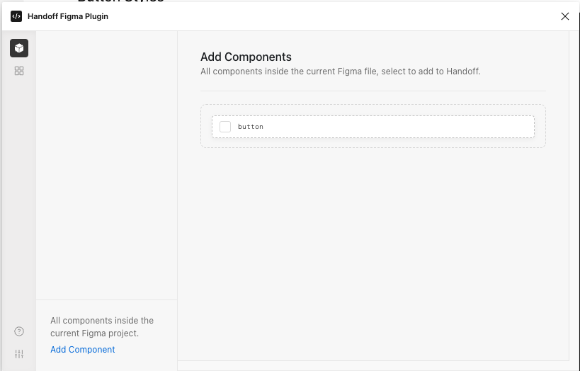 The initial component list